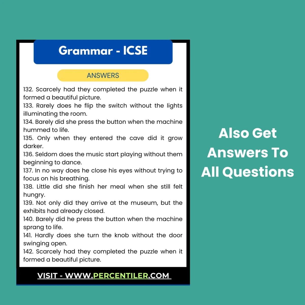 icse grammar questions