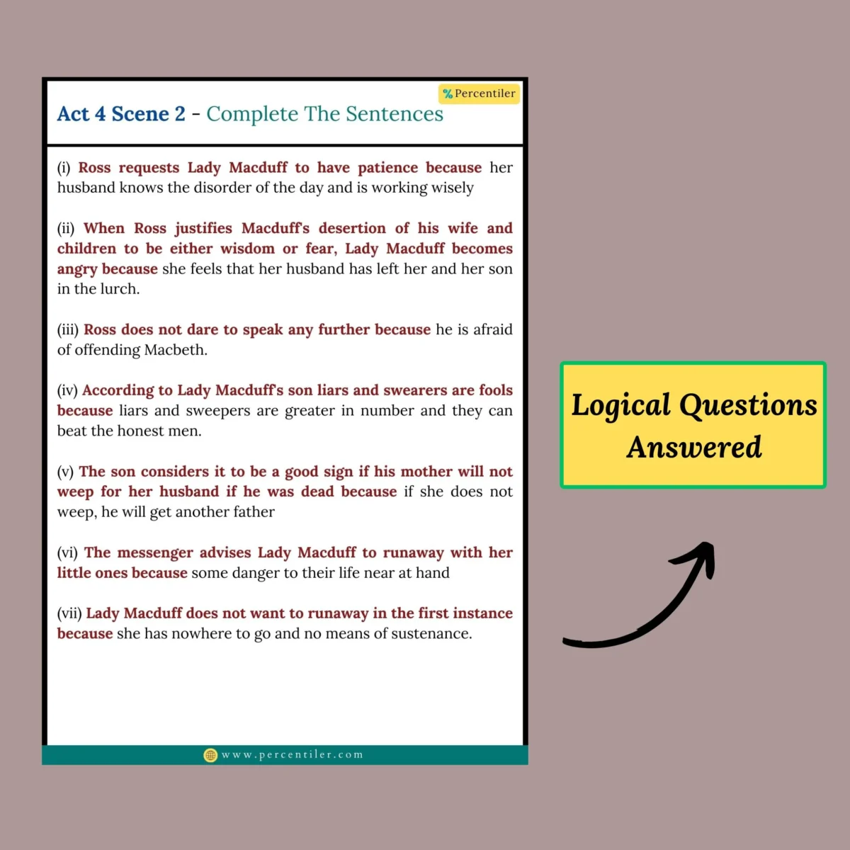 6 ISC Macbeth Workbook Answers ( Evergreen )